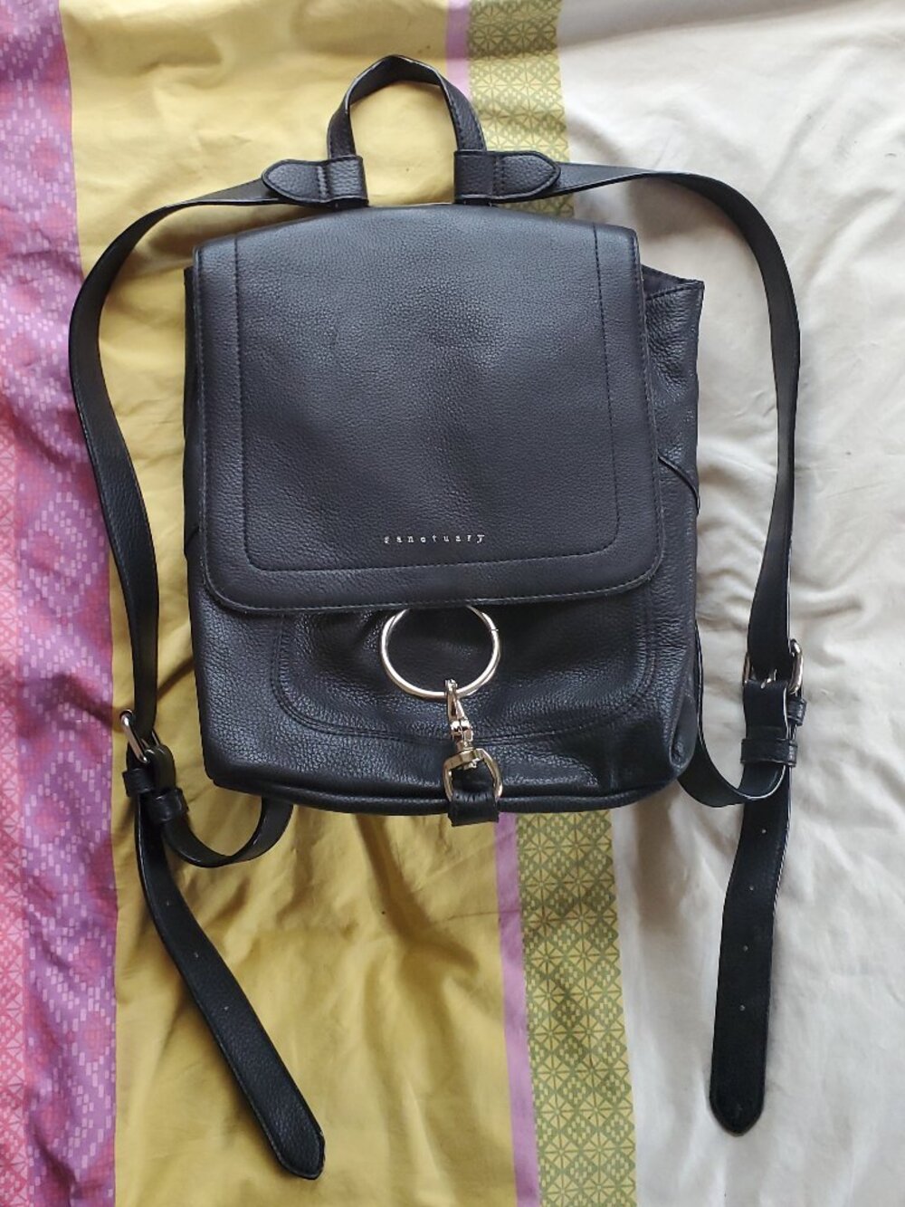 Like New Sanctuary Leather Back Pack
